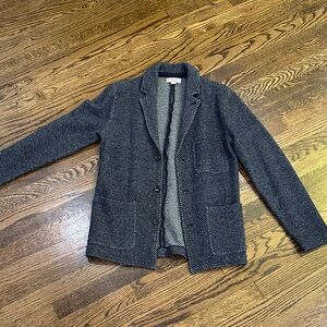 Men's Gray Herringbone Lightweight Jacket